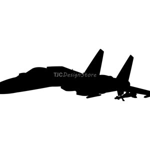 Sukhoi Su-35, SVG image, DXF, PNG, instant download.