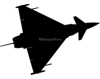 Eurofighter Typhoon, immagine SVG, DXF, PNG, download immediato.