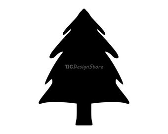 Albero di Natale, immagine SVG, DXF, PNG, download immediato.