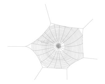Ragnatela di Halloween, immagine SVG, DXF, PNG, download immediato.