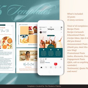 Food Instagram Posts & Stories | Customizable in Canva | 45 Templates ...