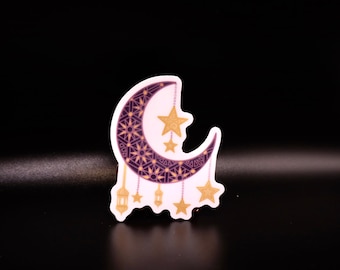 Moon and Stars Sticker | Celestial, Die Cut | Design Seattle by VeeStudioCo