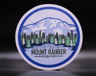 Mt. Rainier Sticker | PNW, Hiking, Washington, Outdoors, Evergreen State, Mount Rainier National Park | Designed in Seattle by VeeStudioCo