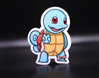 Squirtle Die Cut Sticker from Pokémon | Flowers, Anime, Squirtle Squad, Gamer Girl, Kawaii | Designed in Seattle by VeeStudioCo