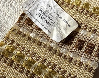 2 Vintage 1970s Pinch Pleat Curtains JC Penney Fashion Manor