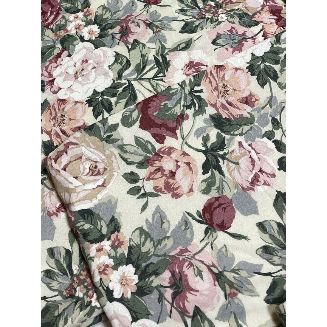 Discontinued Vintage Croscill Arbor Rose Curtains Set Panels Valances