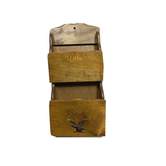Vintage Giftwood Japan Wooden Mail Organizer: Retro Wall Decor - Etsy