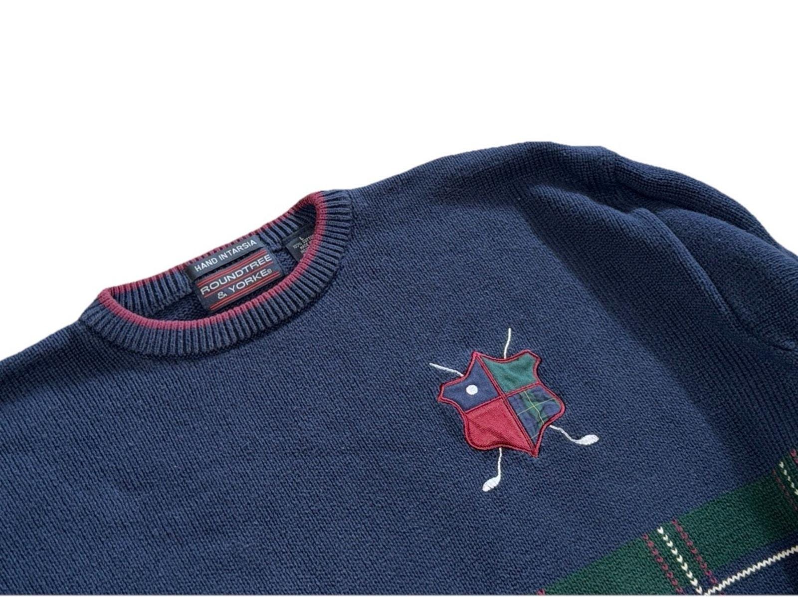 Roundtree & Yorke ヴィンテージ 90年代 メンズ L セーター アーガイル 