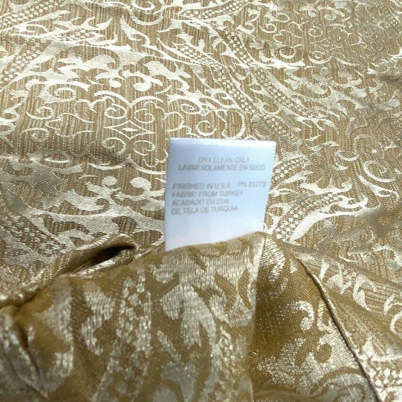 Vintage Discontinued & Rare Croscill Triomphe Gold Valances Set 6 Ascot