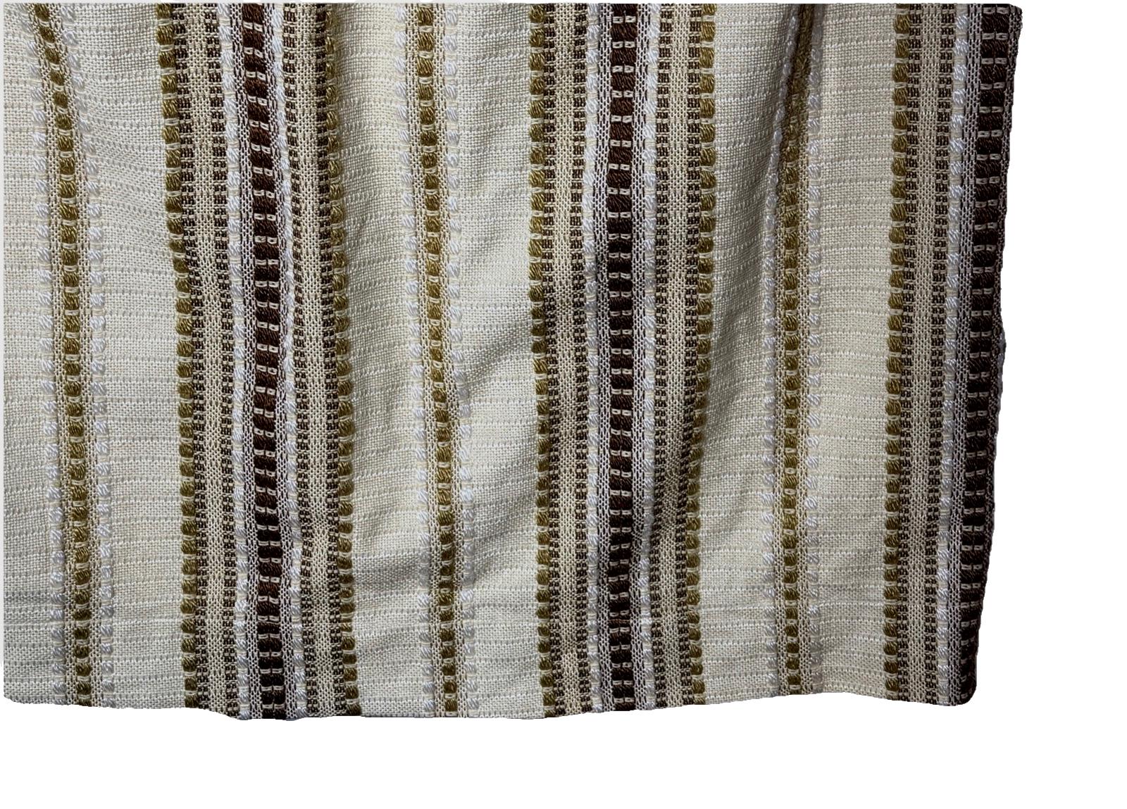 2 Vintage 1970s Pinch Pleat Curtains JC Penney Fashion Manor
