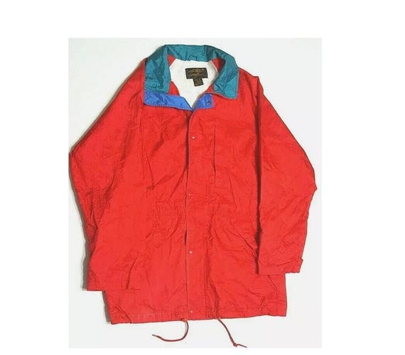 Vintage Eddie Bauer Gore Tex Jacket: 90s Retro Colorblock Anorak