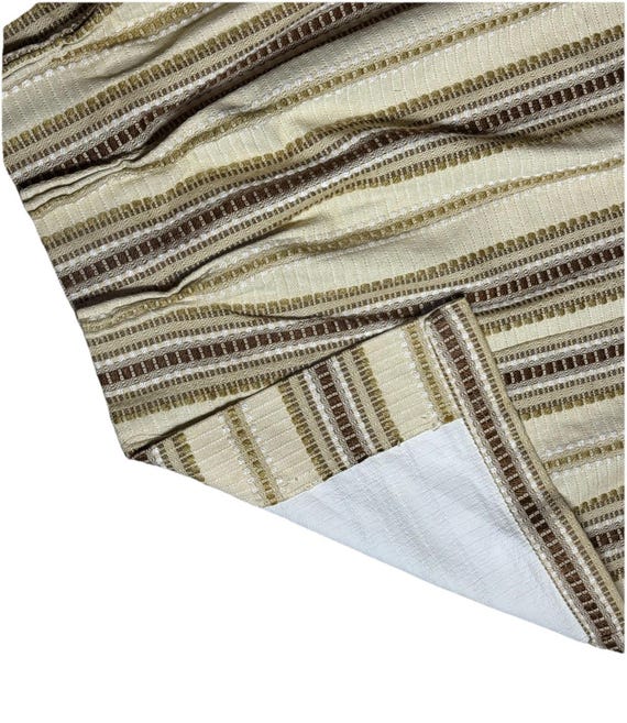 2 Vintage 1970s Pinch Pleat Curtains JC Penney Fashion Manor