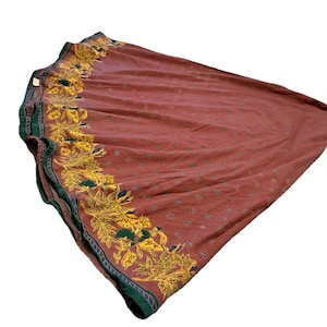 Williams Sonoma Vintage Provence Round 100 Tablecloth Rust Brick Red Cotton