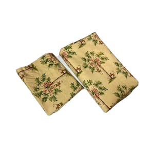 Custom Made Window Curtain Scarf or Tablecloth P Kaufmann Pat Freund Palm Springs Monkeys Safari British Colonial Discontinued Vintage 90s