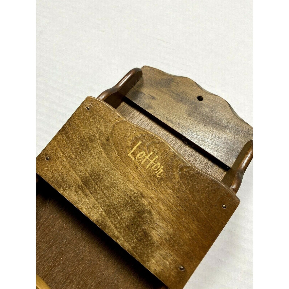 Vintage 1950s 60s Giftwood Japan Wooden Mail Slot Wall Decor Retro ...