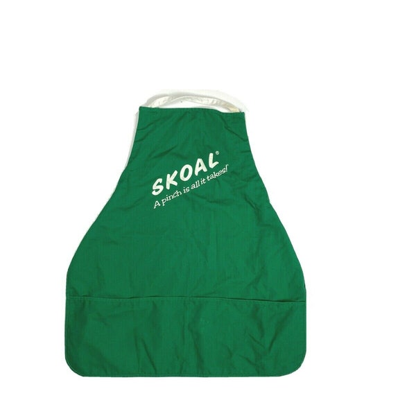 Vintage Skoal Apron 1970s Retro A Pinch Is All It Takes BBQ Tobacco Chew RARE Men Chef Cook Barbecue Green Gift Costume Prop Tobacciana