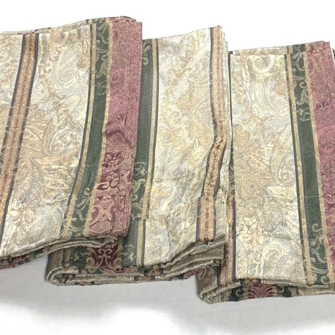 Croscill Discontinued Set of 3 Townhouse Valances Window Etsy