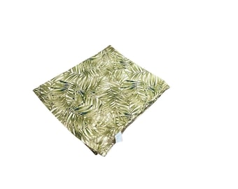 Vintage Royale Palm Print Lakan 100 % bomull Grönbeige Queen Size Sängkläder