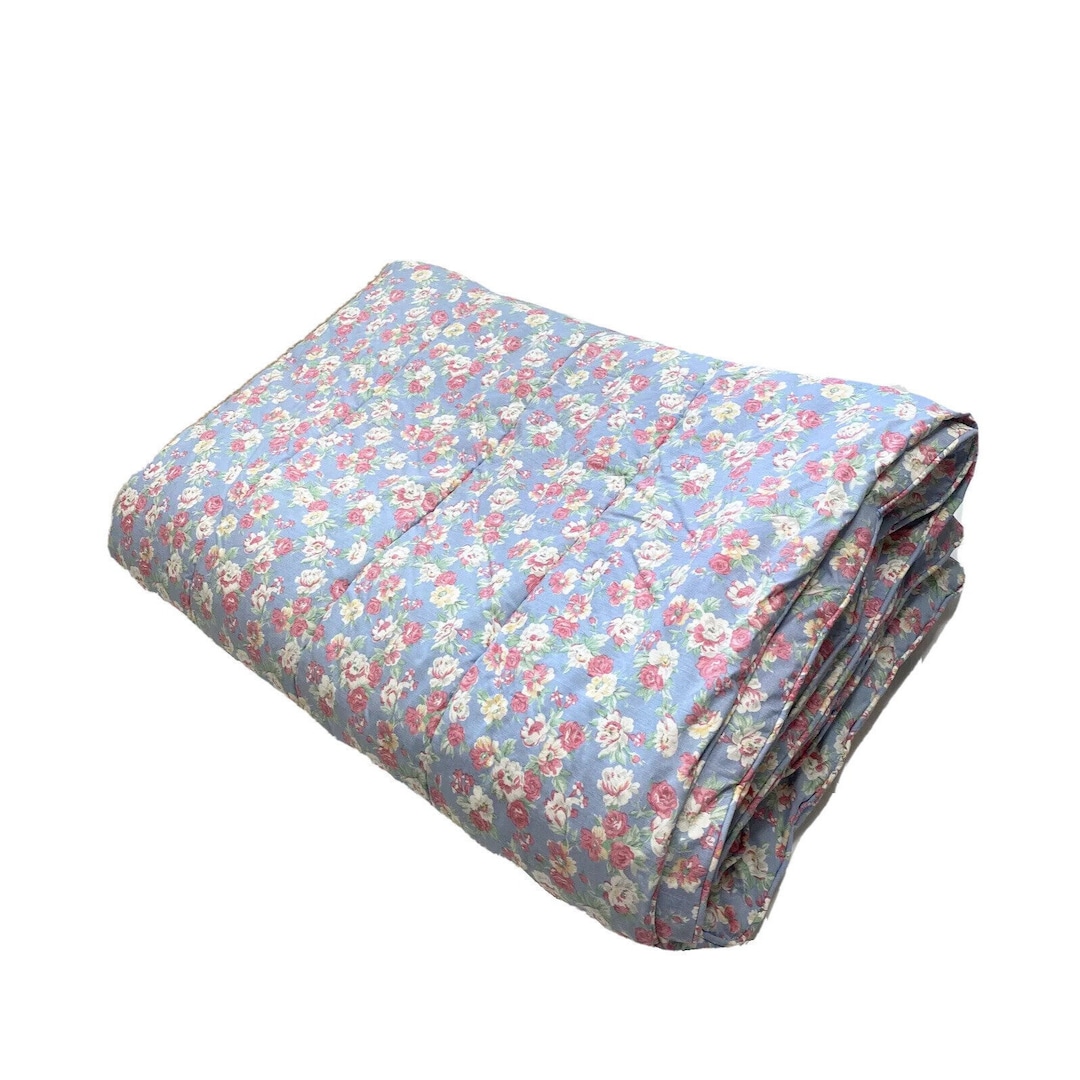 Very Rare Ralph Lauren Hope Discontinued Twin Comforter Blue Floral