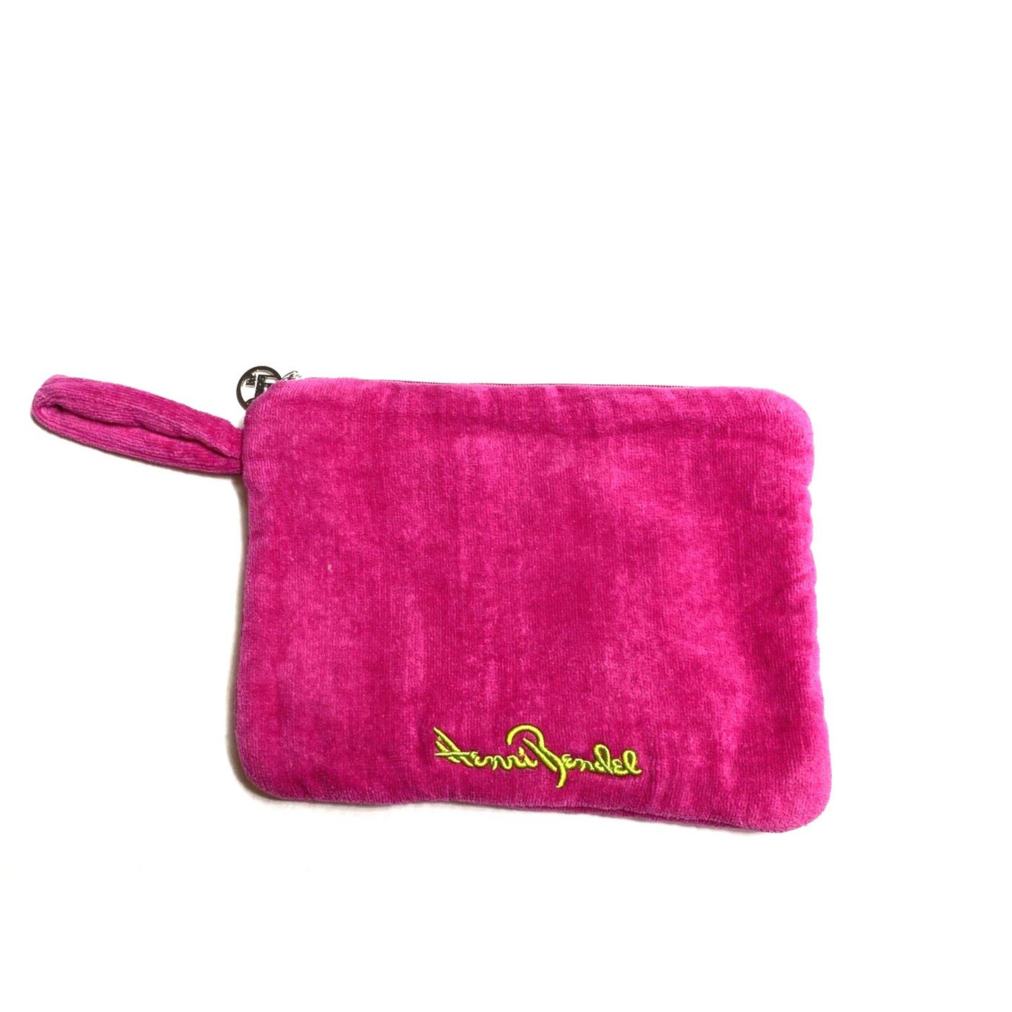 Makeup Bag Terrycloth Towelling Quilted Cosmetics Bag Teddy Pink