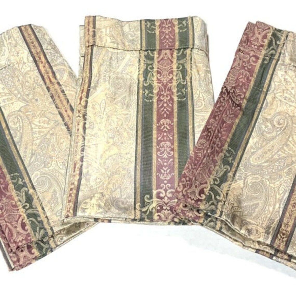 Croscill Discontinued Set of 3 Townhouse Valances Window Etsy