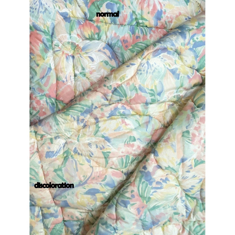 Vintage 1980s RARE Croscill Aruba Aqua Queen Comforter Discontinued