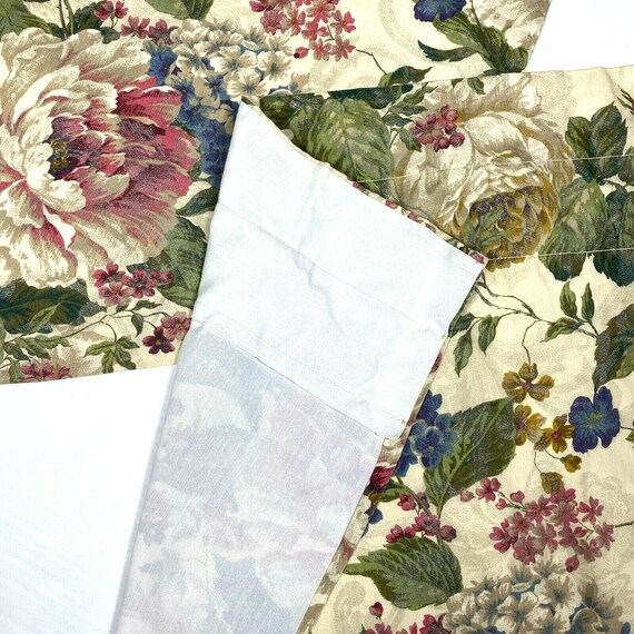 Lot De 5 Rideaux Vintage Légers à Fleurs Multicolores + Attaches : Un Souffle De Fraîcheur Rétro