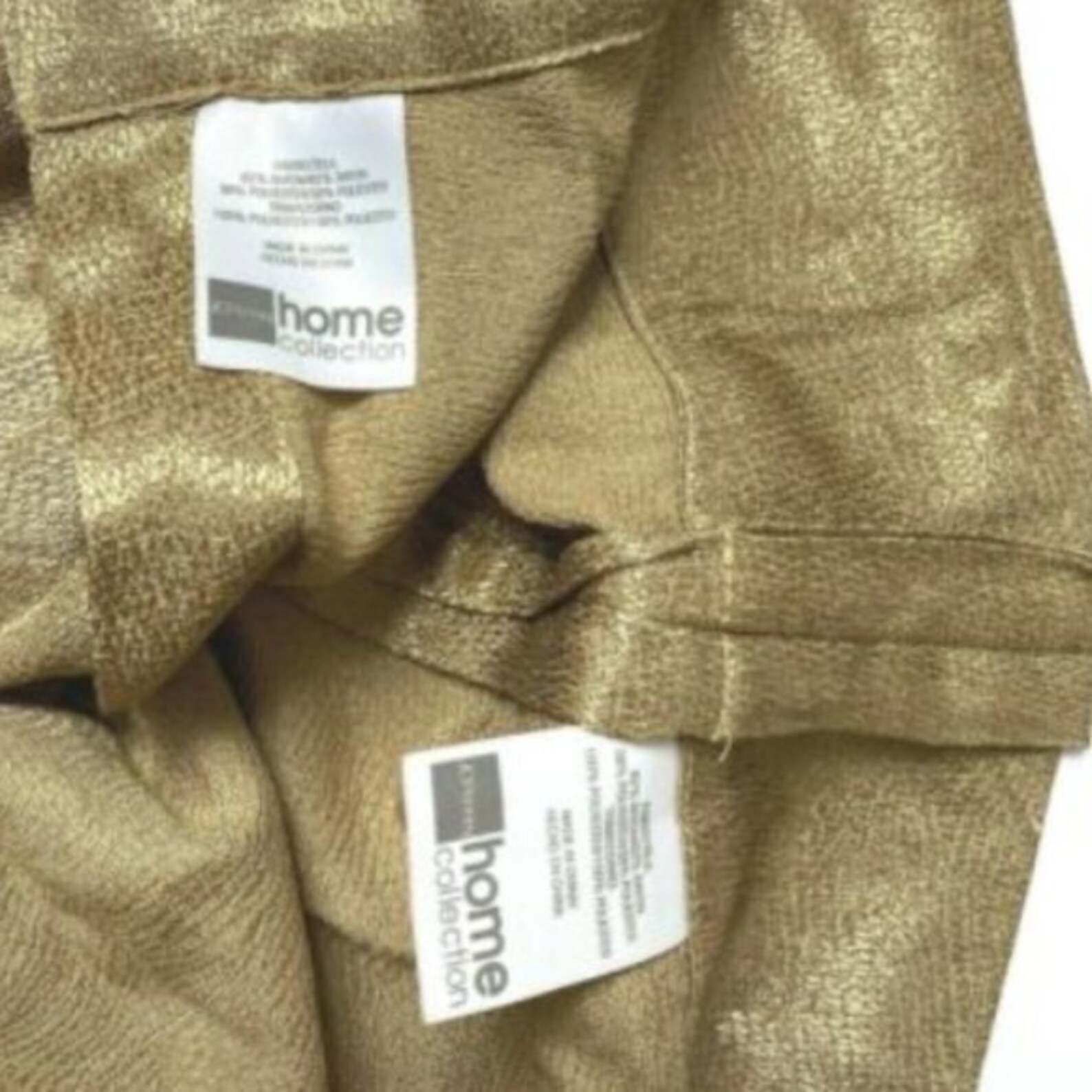 JC Penney Discontinued Pair Luxury Curtains Panels Drapes Gold Etsy