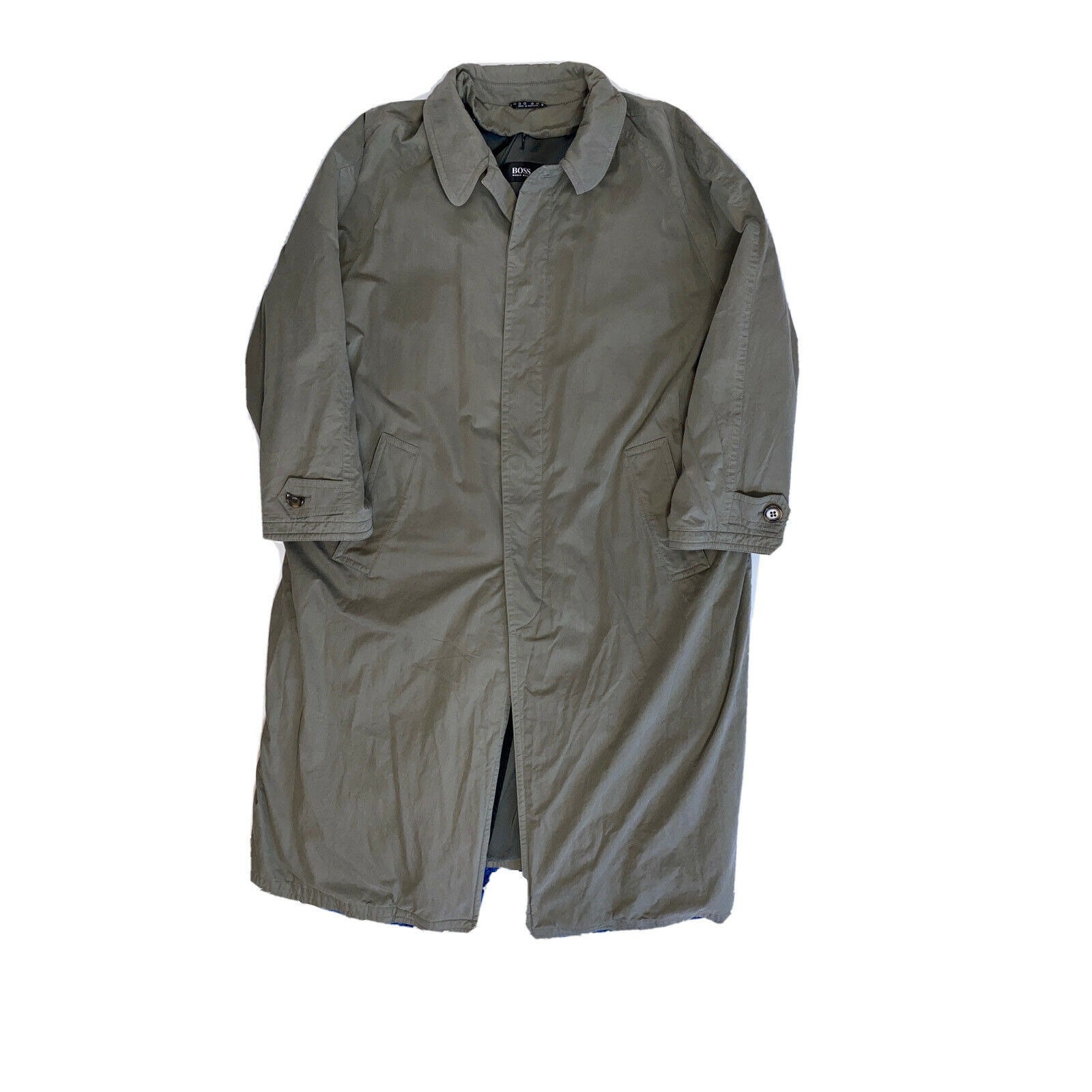 Vintage Hugo Boss Mens Size 46R Trench Coat Rain Jacket - Etsy