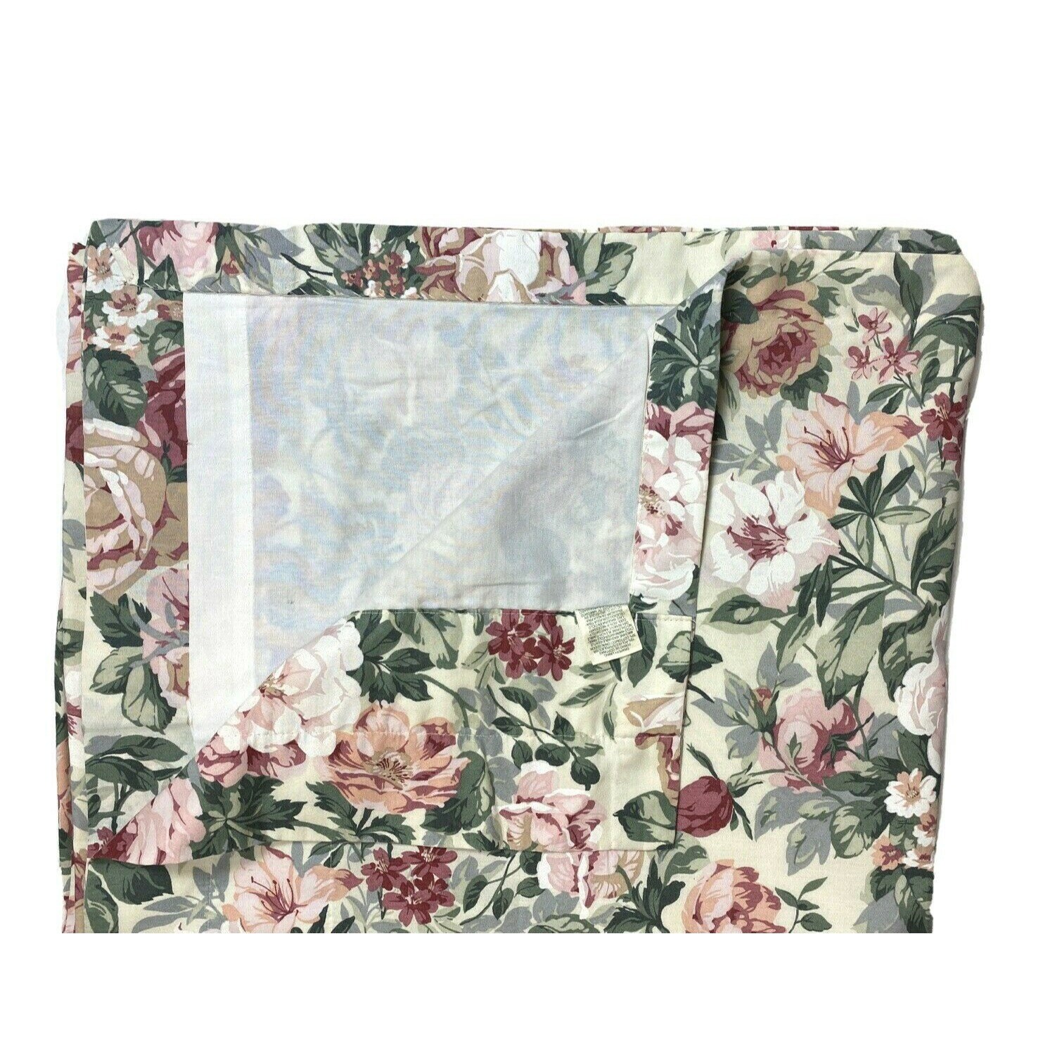 Discontinued Vintage Croscill Arbor Rose Curtains Set Panels Etsy