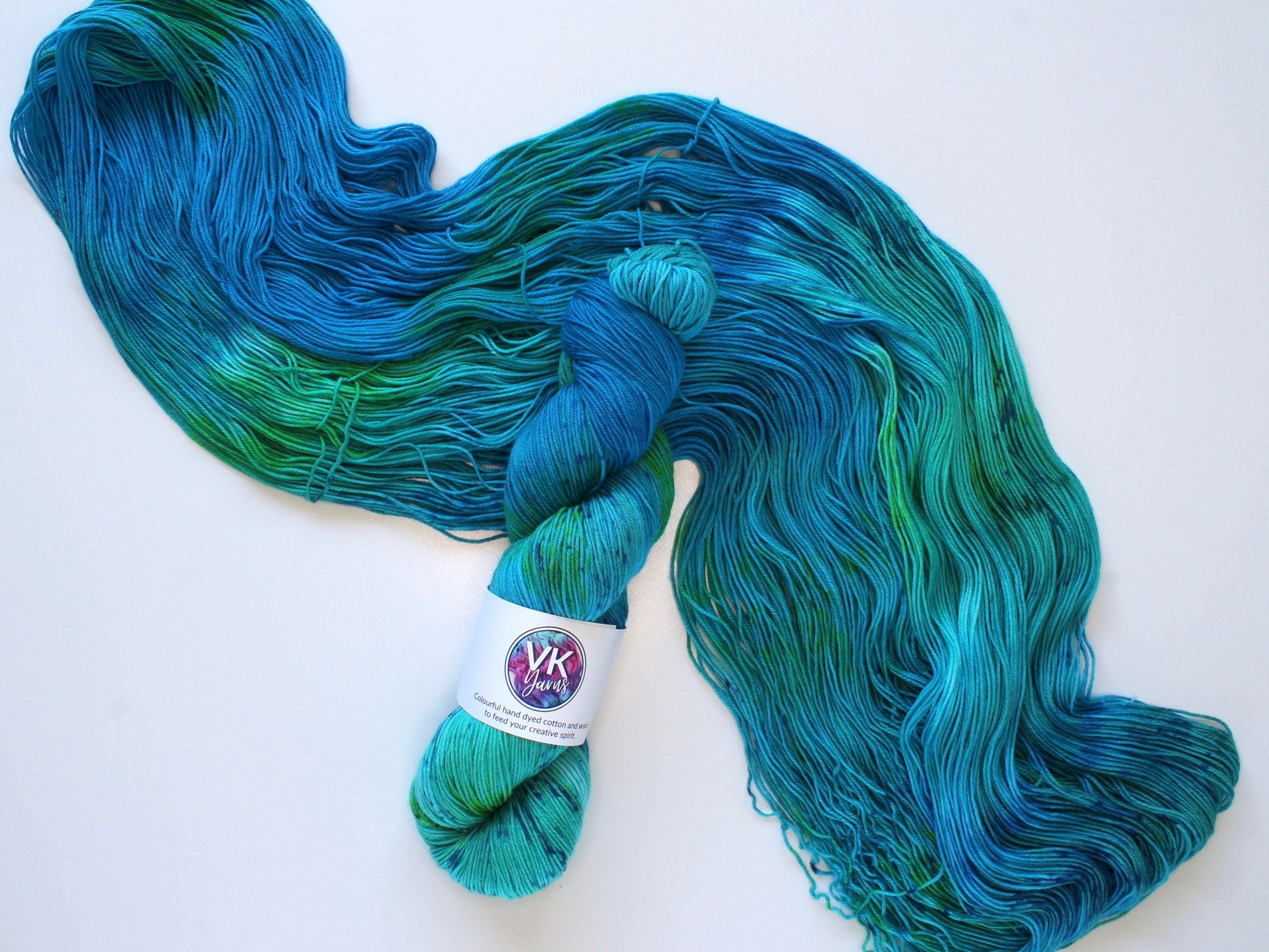 Hand Dyed Yarn Mermaid on Cotton or Wool Bases. Etsy Australia