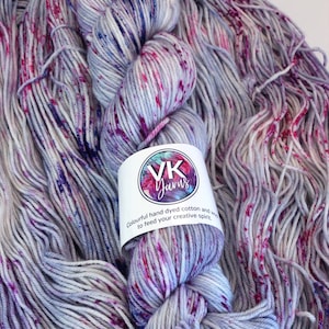 Hand Dyed Cotton and Wool - I am enough