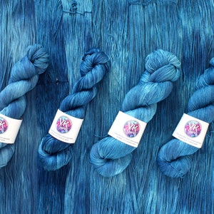 Hand Dyed Yarn - Deep Sea - on Cotton or Wool bases.