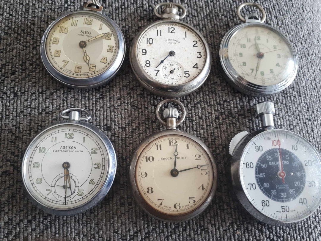 Job Lot Pocket Watches & Stop Watch SPARES or REPAIR Etsy