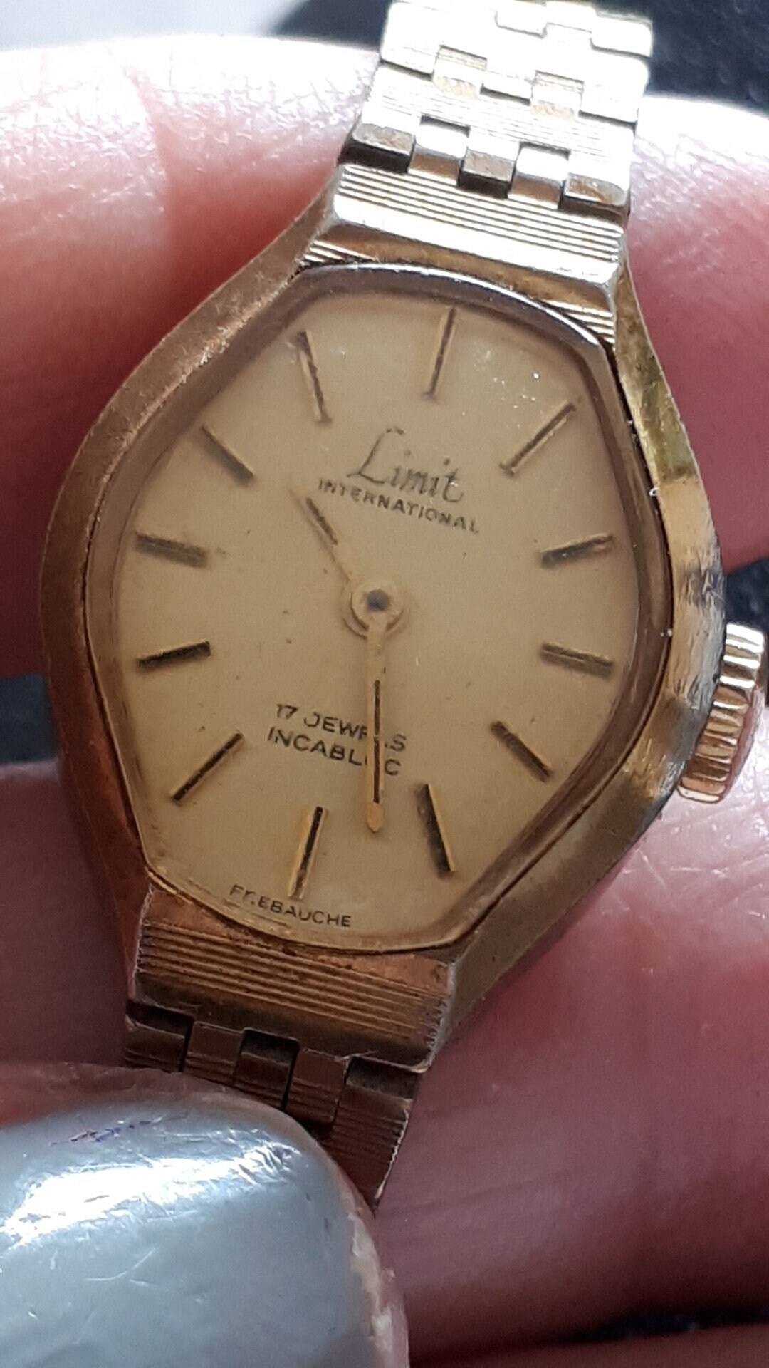 VINTAGE LIMIT 17 Jewel Incabloc Gold Plated Ladies Watch Hand Etsy