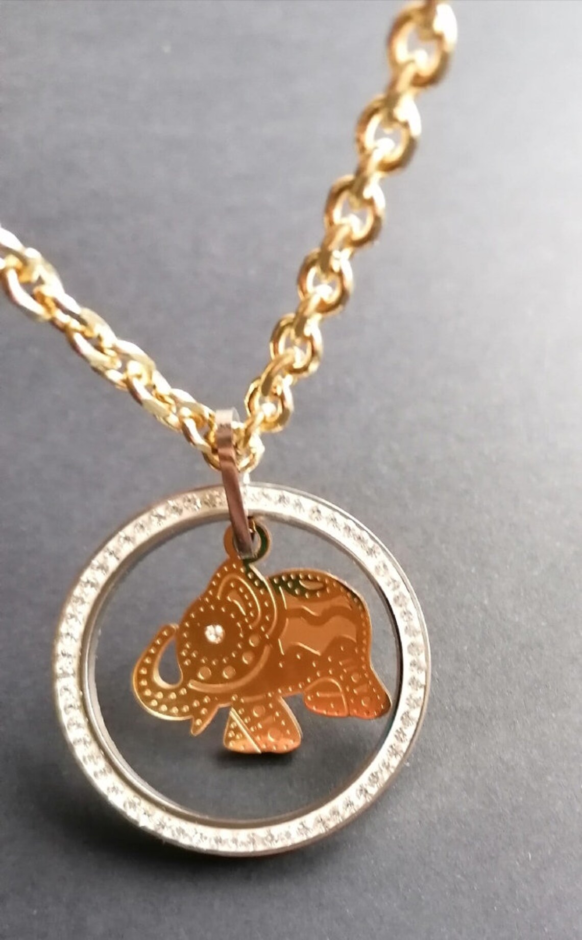 Elephant pendant chain necklace Feng Shui Necklace most Etsy