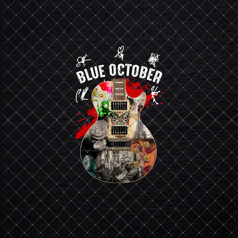 Blue October Alternative Rock Band Legend Guitar All Members Etsy