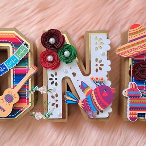 First Fiesta Decoration, First Fiesta 3D Letters, Fiesta Decor, First Fiesta Letters, First Fiesta, First Birthday, First Fiesta Theme