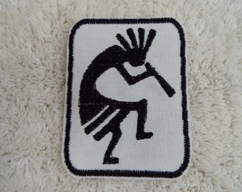 Kokopelli plus 2 cactus sombrero man silhouette raw edged handcut applique set # 1106