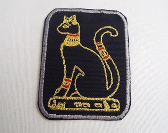 Patch de fer brodé de chat égyptien