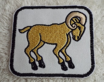 Ram cabra iron-on parche