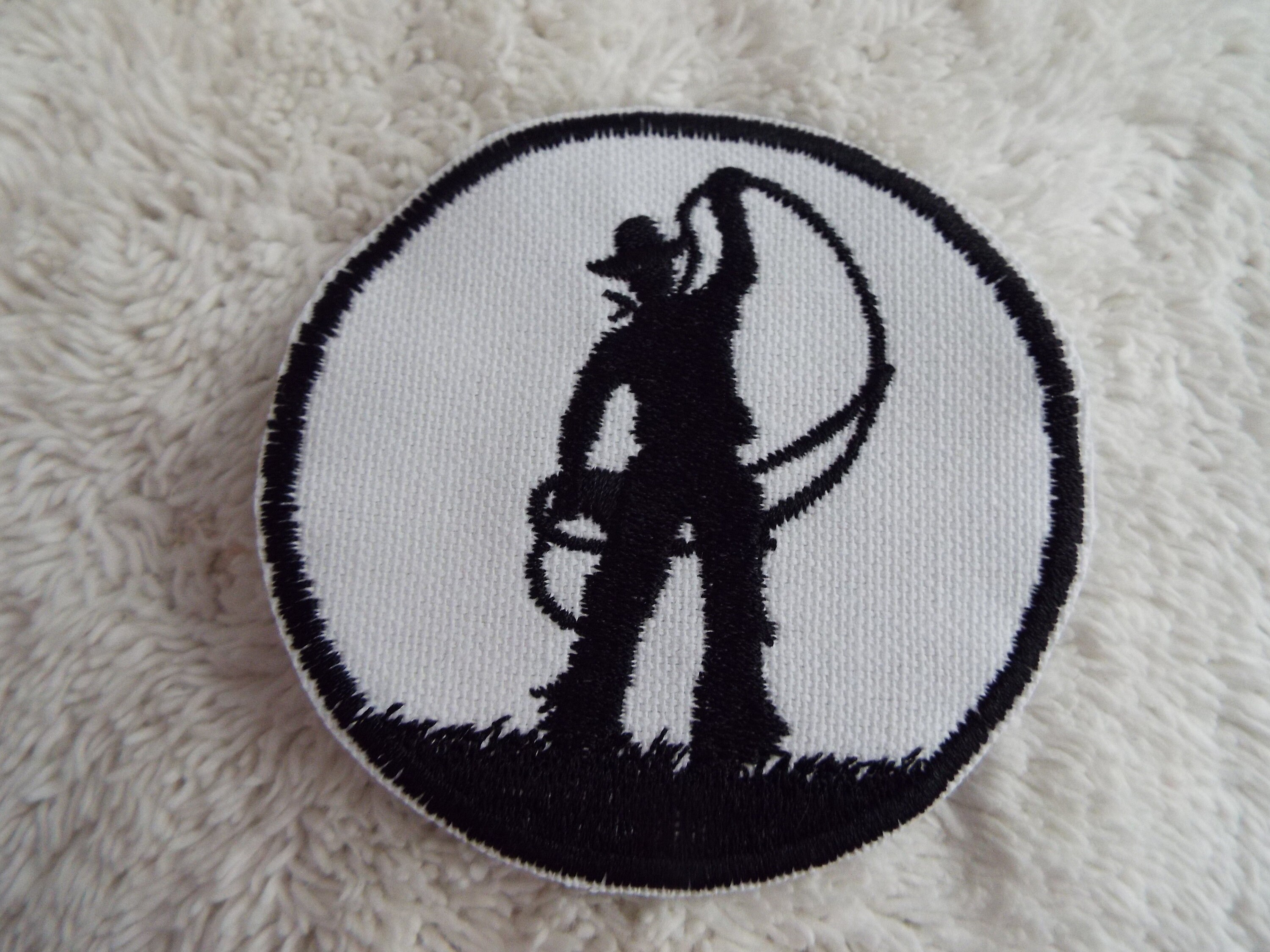 Western Lariat Roping Cowboy Silhouette Embroidered Iron on - Etsy