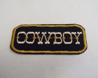 Patch thermocollant brodé Cowboy