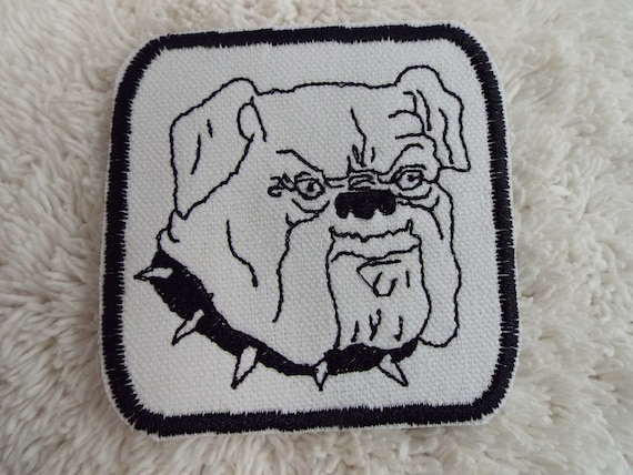Toppa Ricamata Ferro O Cucitura: Bulldog Americano - Applicazione - Foto 9