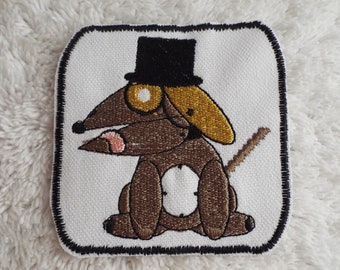Steampunk Hunde Aufnäher zum aufbügeln