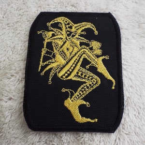 Court Jester Harlequin Embroidered Iron On Patch
