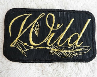 WILD Embroidered Iron-on Patch