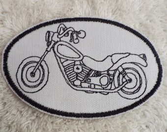 Motorcycle Embroidery Iron-on Patch