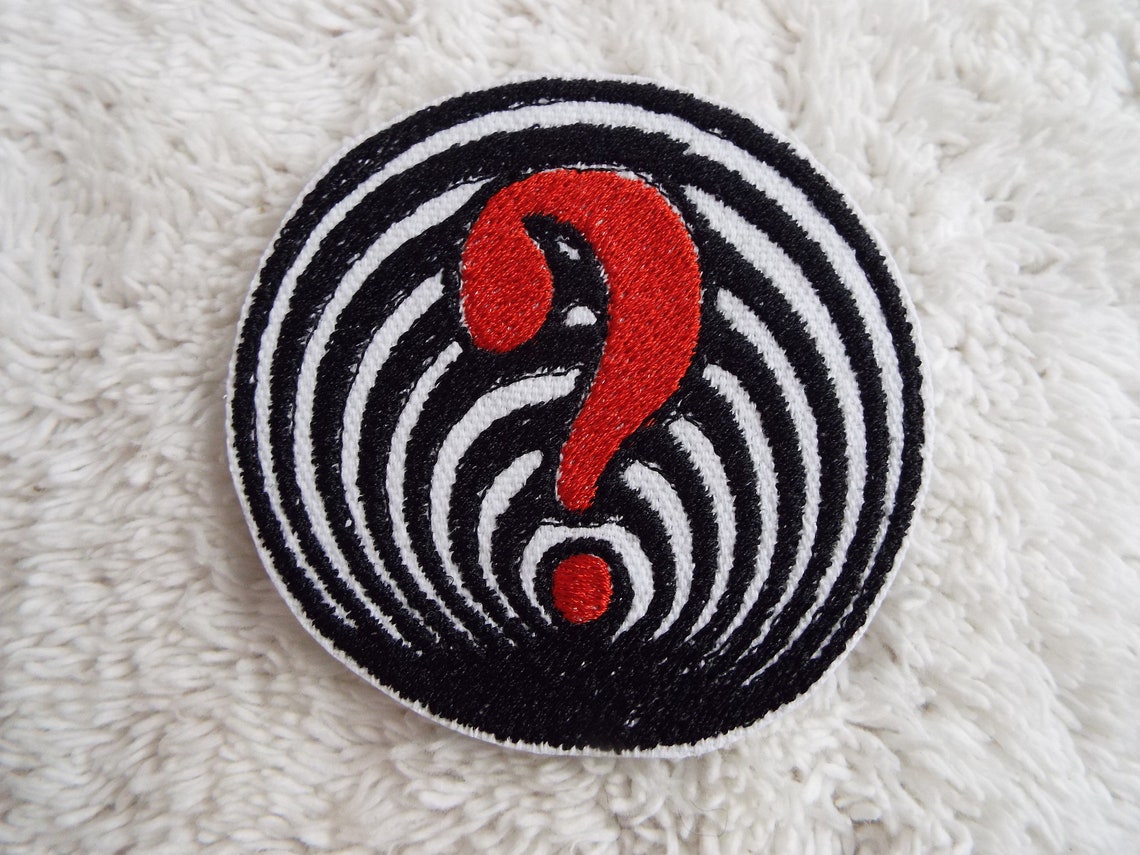 Question Mark Spiral Iron-on Patch - Etsy