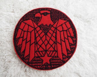 Red Eagle Embroidered Iron-on Patch
